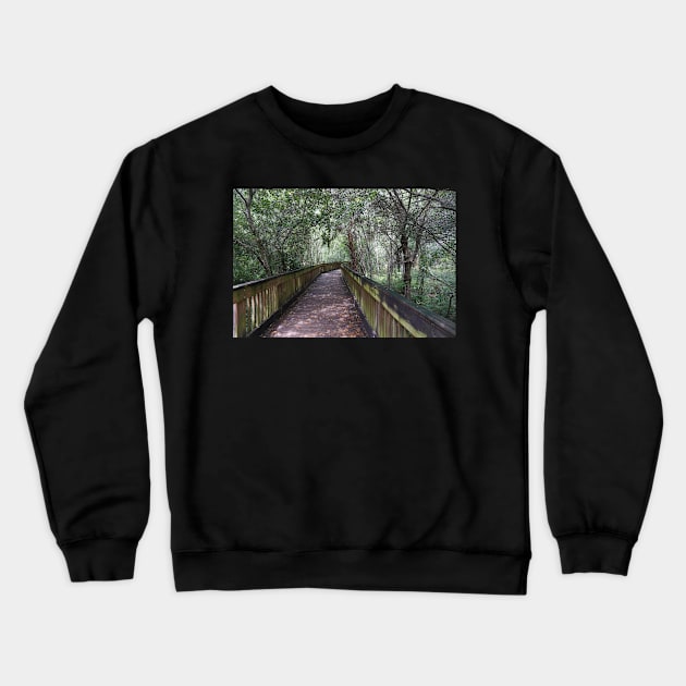 Hiking Florida Marsh Crewneck Sweatshirt by Sparkleweather